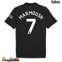 Camisa de Futebol Manchester City Omar Marmoush #7 Equipamento Secundário 2025-26 Manga Curta